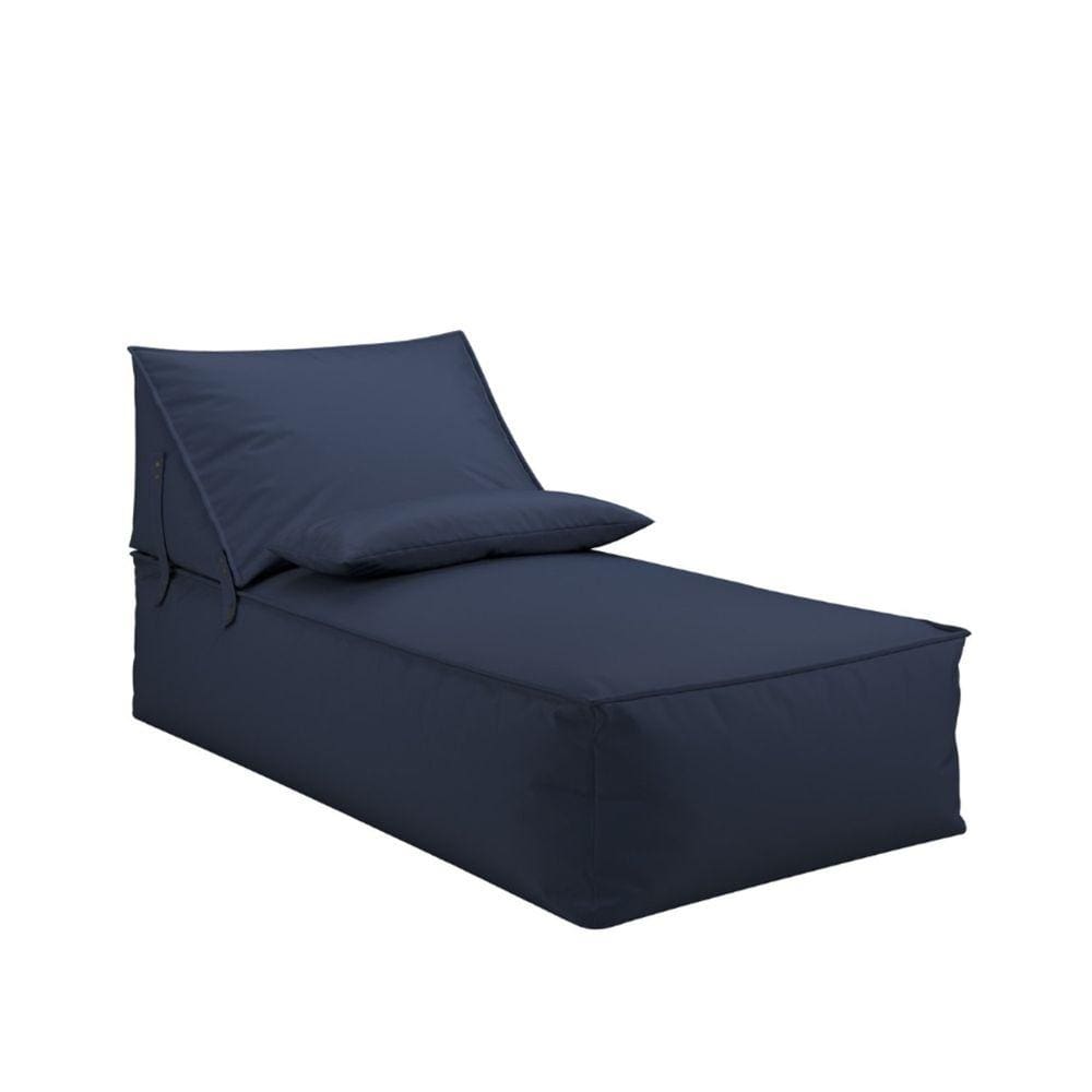 Chaise em Outdoor com Encosto Móvel Taipe Azul Marinho
