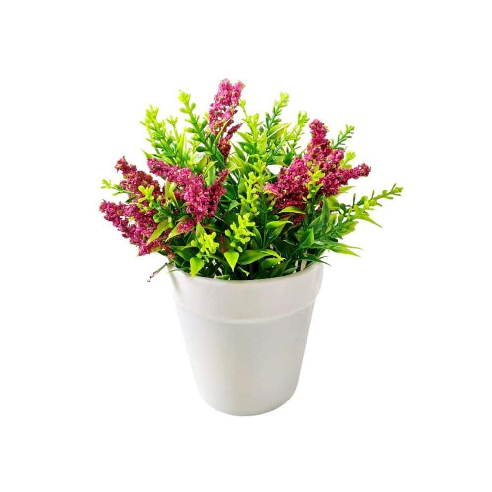 Vaso de Plástico para Decoração Cor Branco