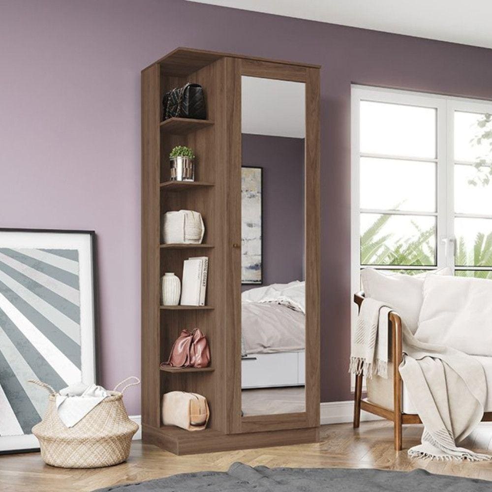 Sapateira Duetto D182 1 Porta com Espelho Henn