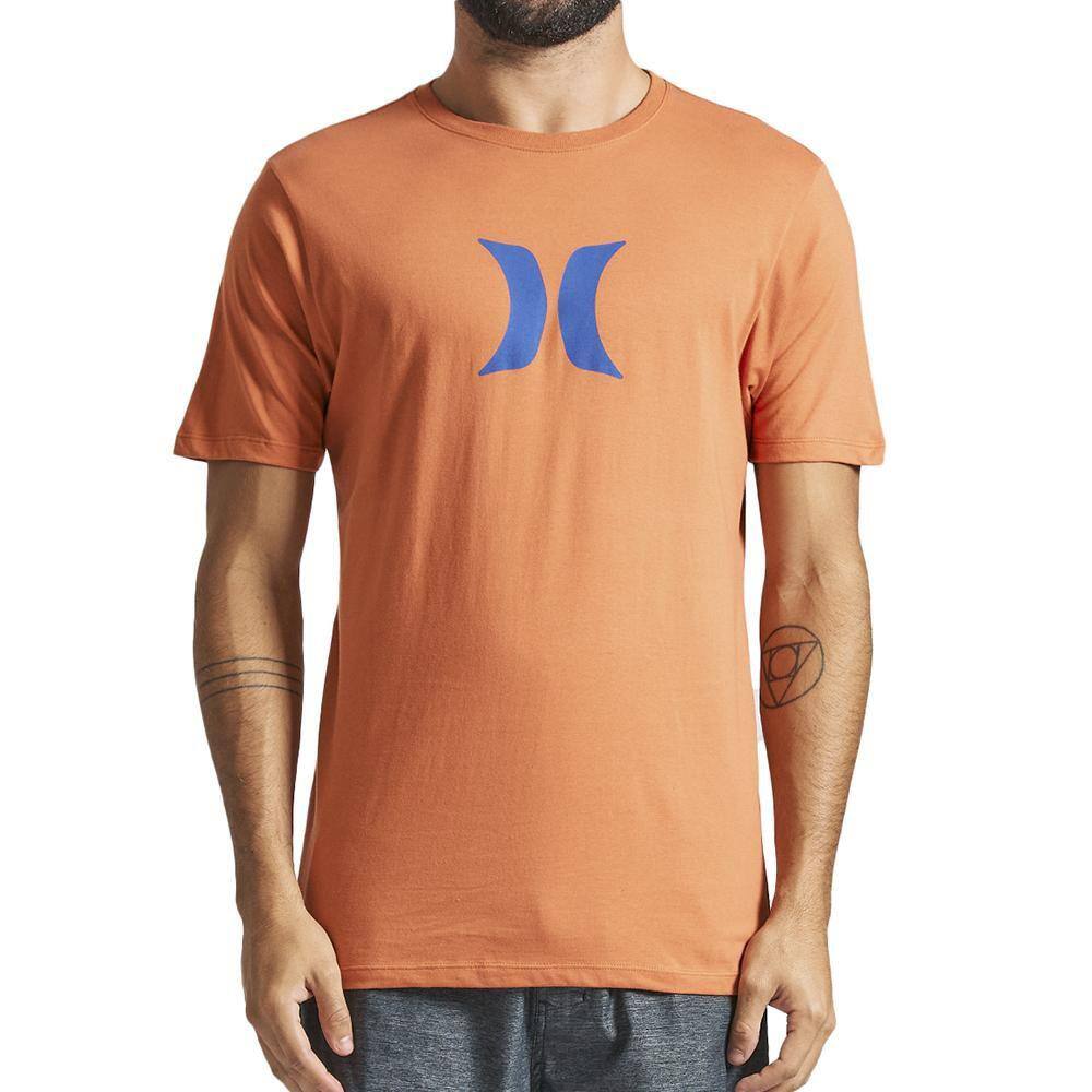 Camiseta Hurley Icon SM24 Masculina Laranja