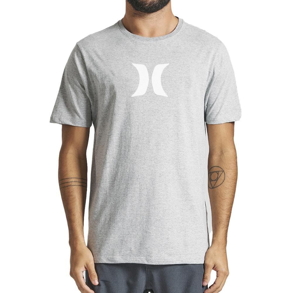 Camiseta Hurley Icon SM24 Masculina Mescla Cinza