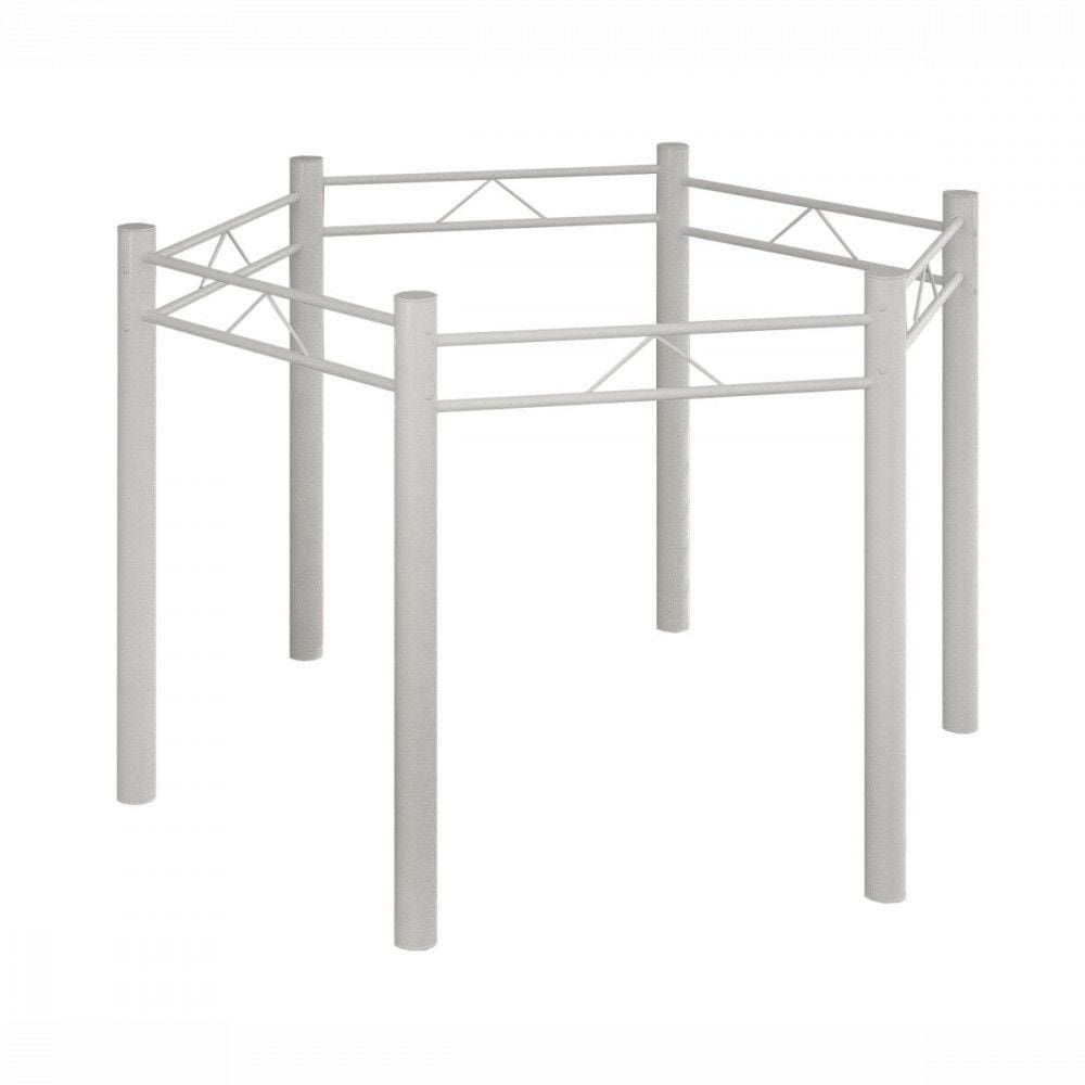 Base Para Mesa Sextavada 120x140 Liso Branco Teixeira