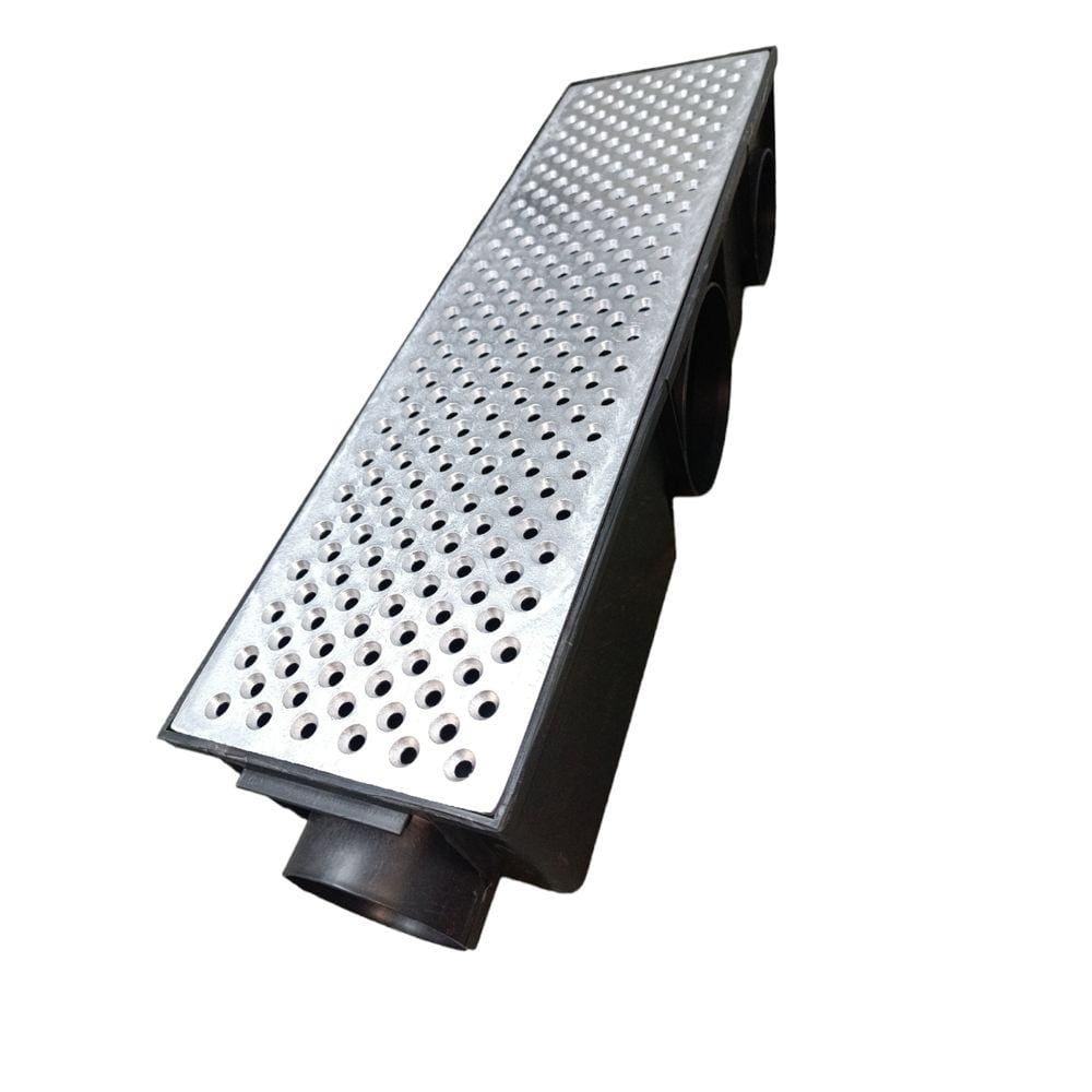 Ralo Pluvial Anti Escorpião Aluminio 15x50 Cocho 6 Saídas