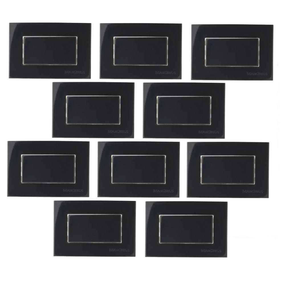 10 Pç Interruptor Paralel0 P/Moveis Margirius Preto 10A 250V