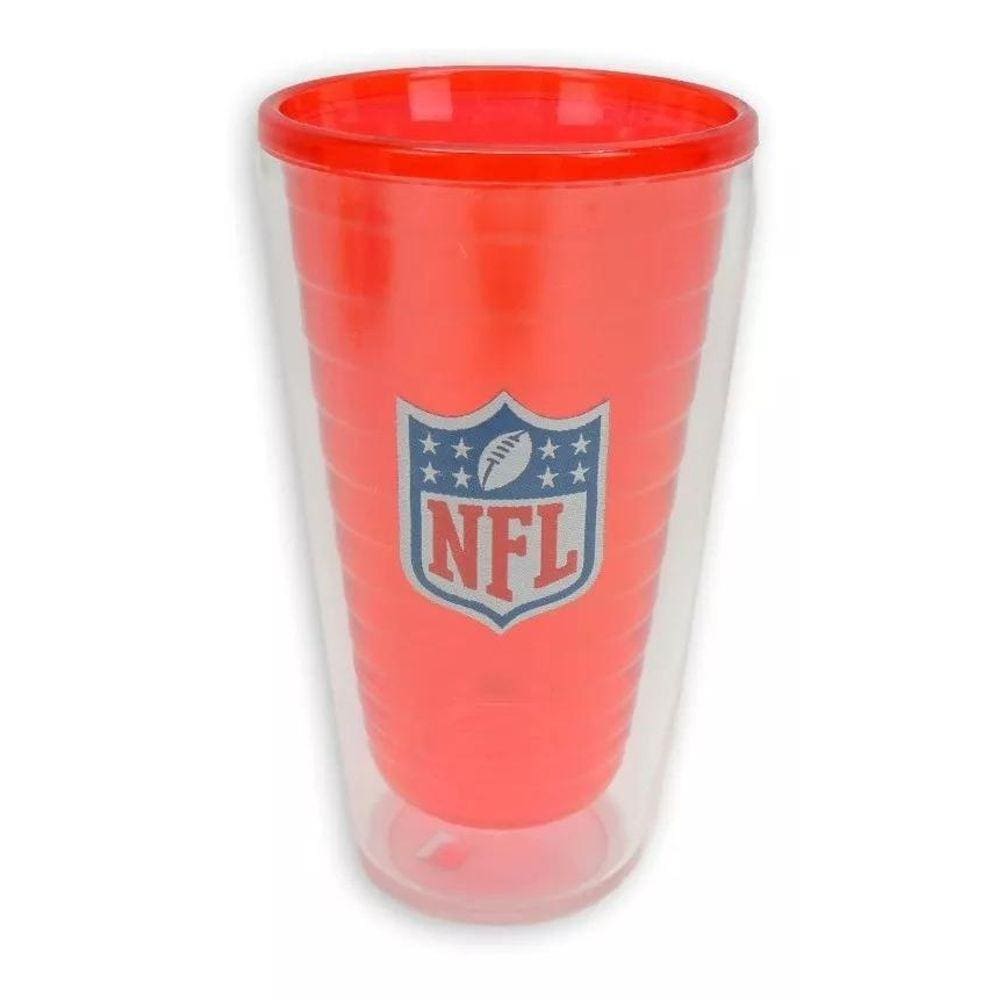Copo Cerveja NFL Vermelho 450 ML Parede Dupla - Marca NFL