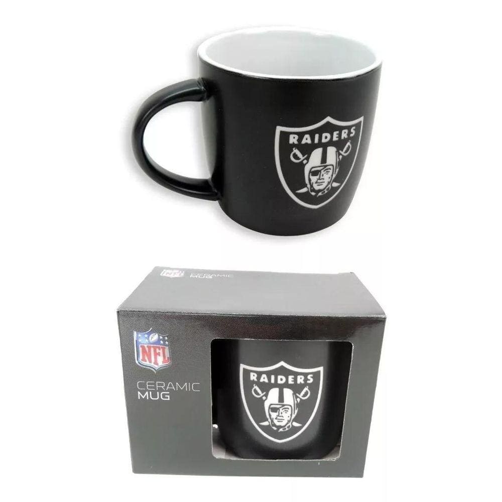 Caneca Café NFL Las Vegas Raiders 330ML Cerâmica