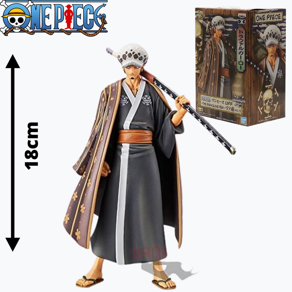 Boneco One Piece - Trafalgar Law c/capa - Action Figure 18cm