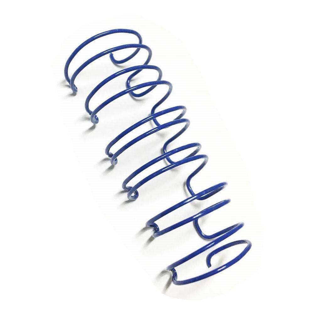 Wire-o Garra Duplo Anel 9/16" Para 110 Fls Carta 3x1 Azul 100 Und