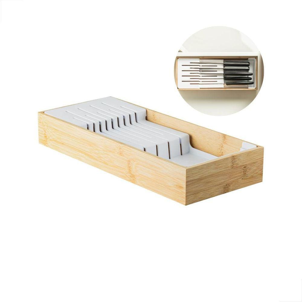 Organizador de Facas Bambu | Cozinha Organizada