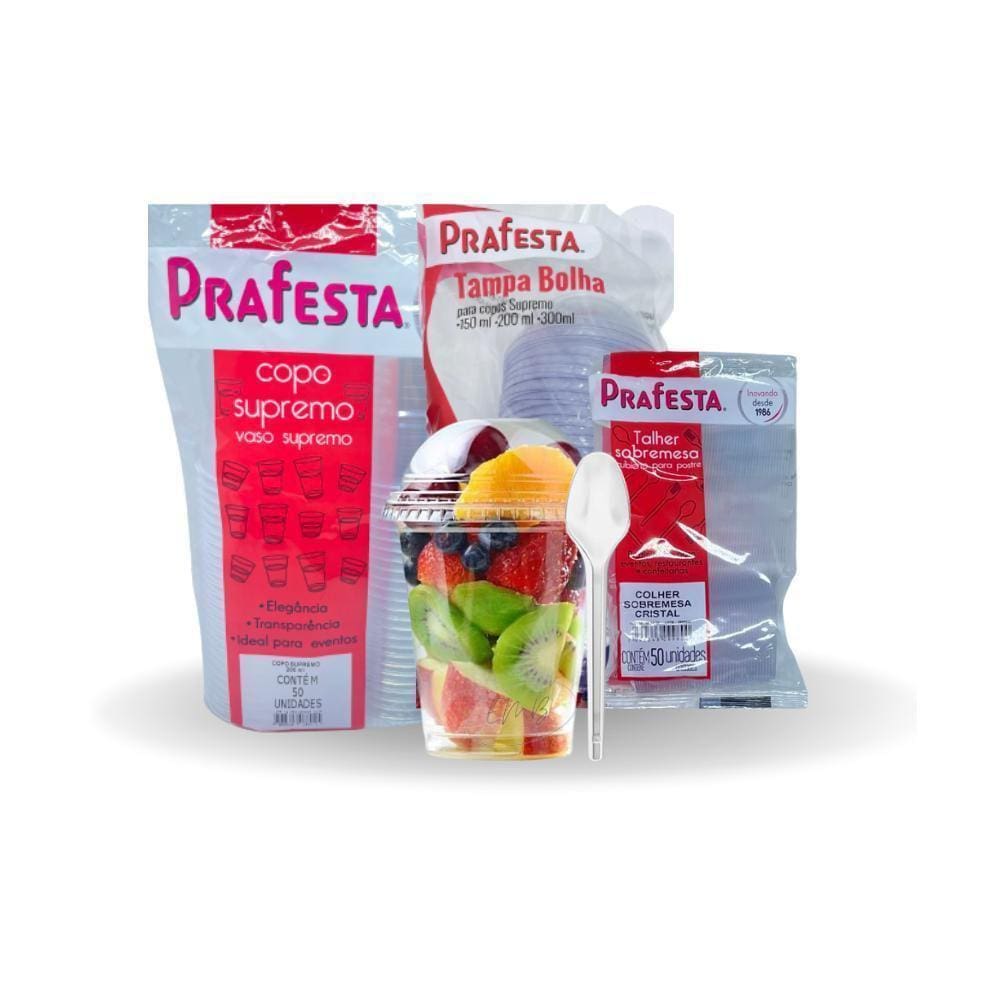 Copo Supremo Prafesta 200ml - Sem Furo - Embanet