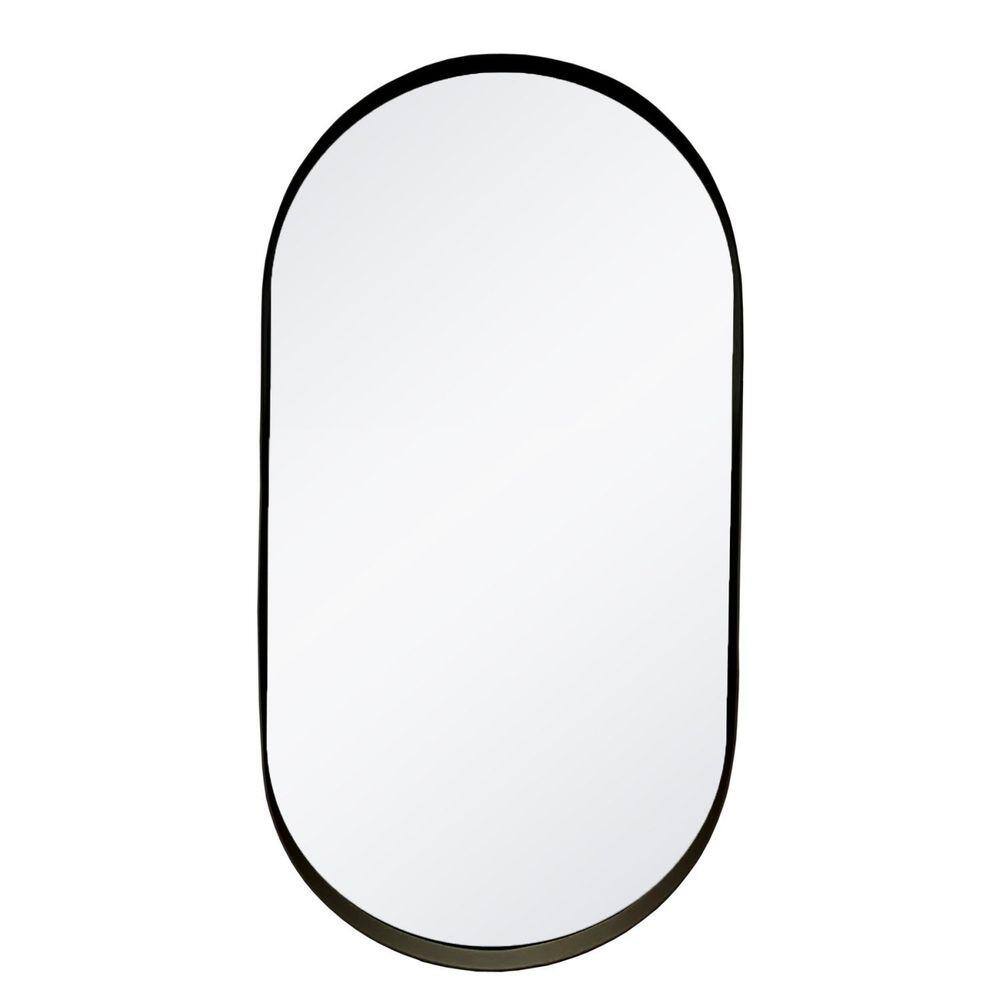 Espelho Decorativo Urban 60x40cm Oblongo Preto
