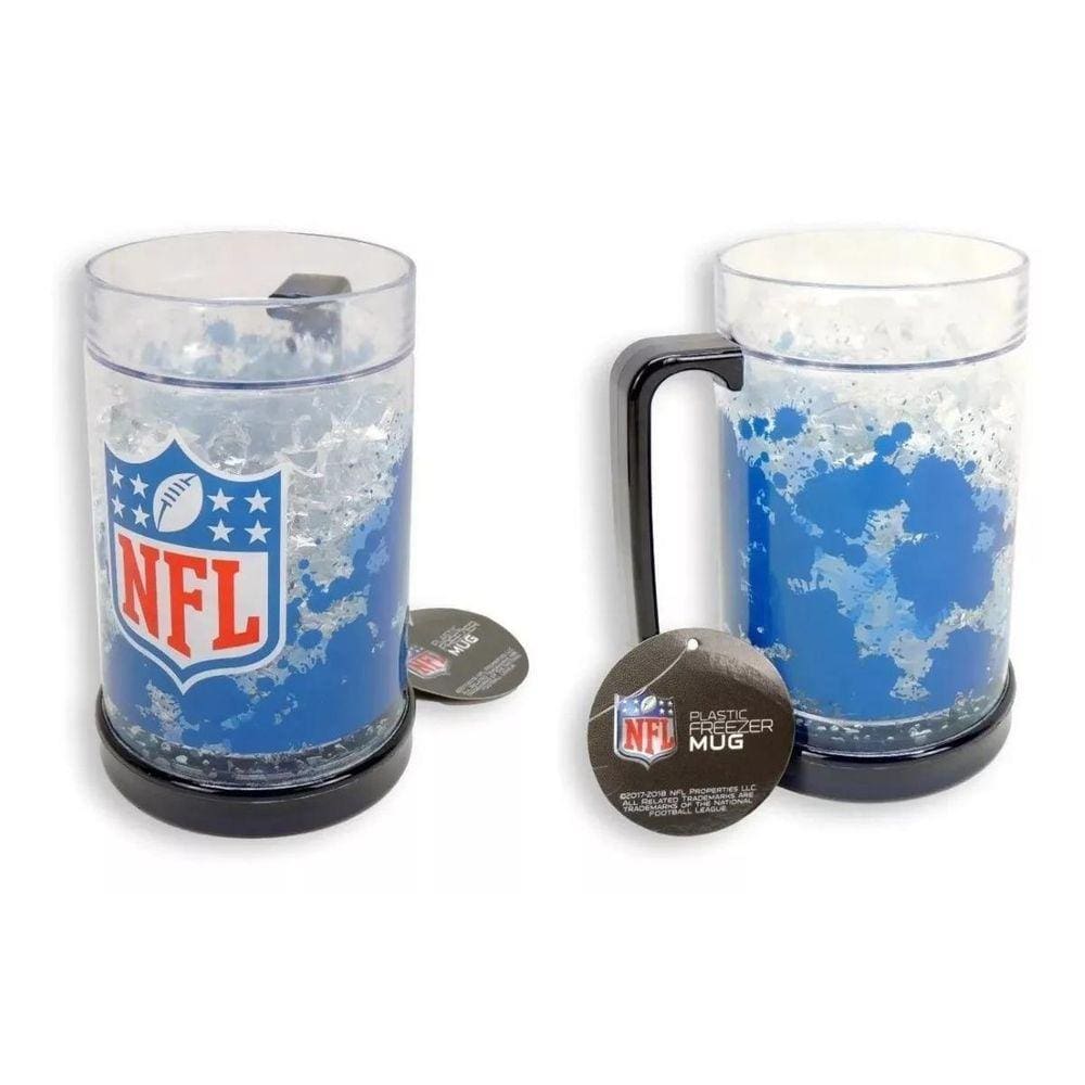 Caneca Chopp NFL Azul Gel Congelante Térmico 490ml