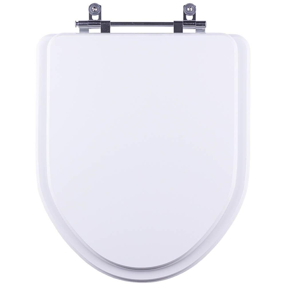 Assento Sanitário Poliéster Atena Branco para vaso Hervy 6lpf