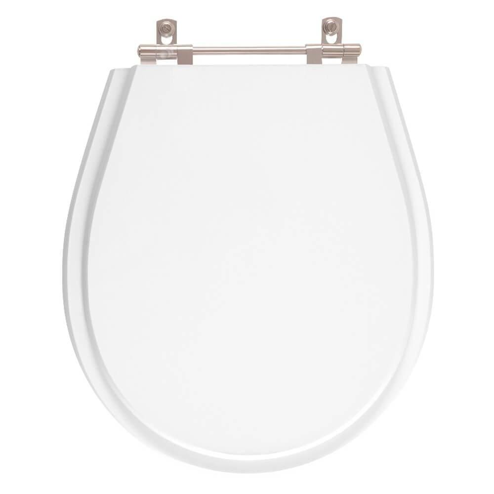 Assento Sanitário Poliester Aries Branco Para Vaso Eternit 6lpf