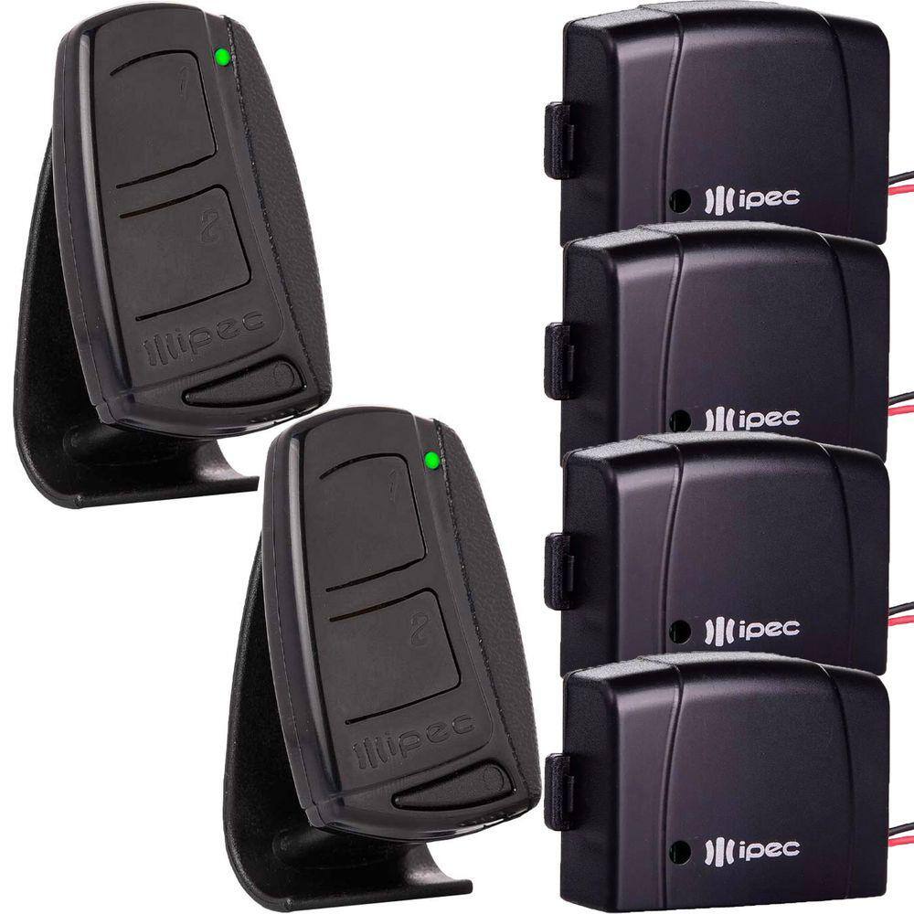 2 Controle Tx Top 2 Canais Preto 4 Tx Car Farol Alto Carro Moto 12v