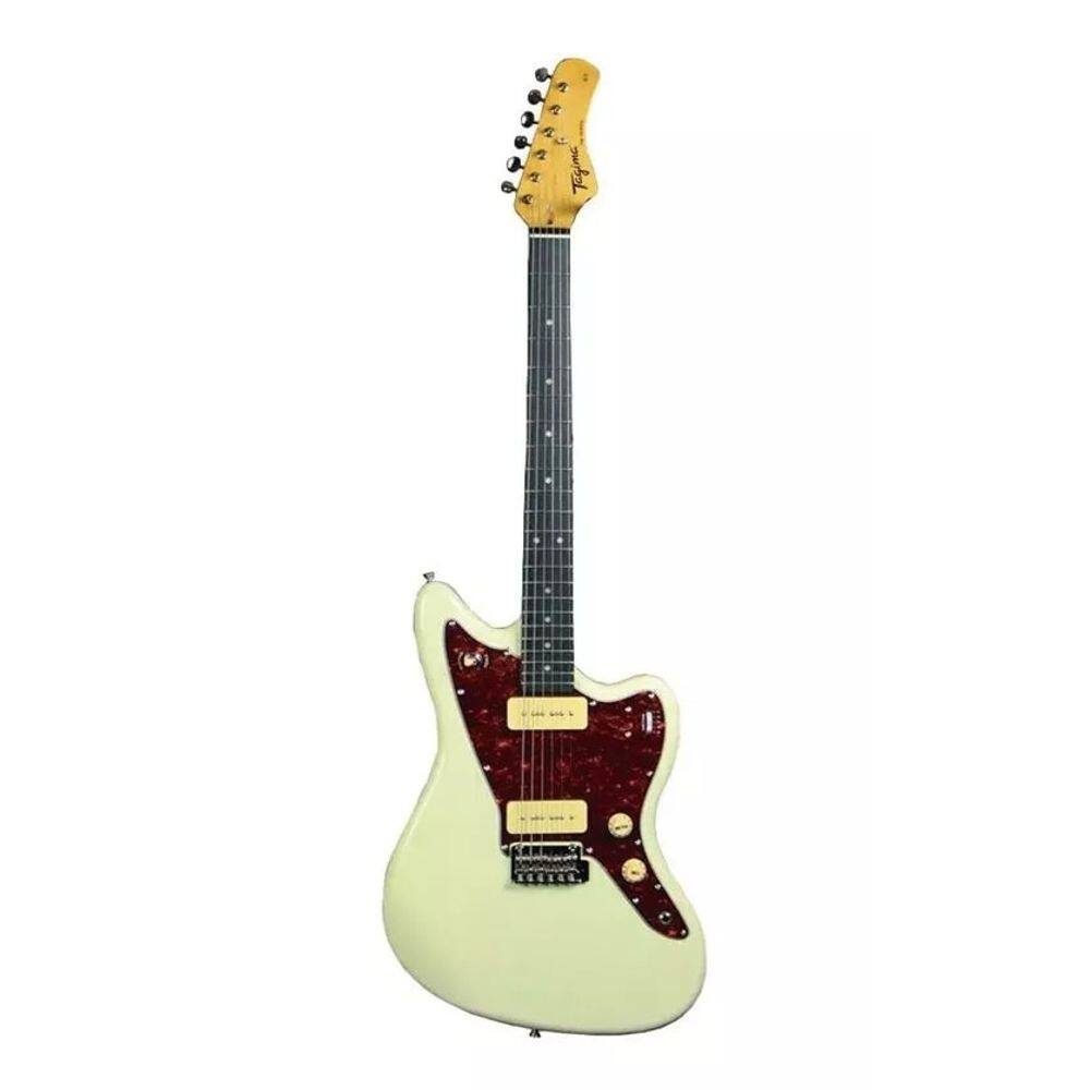 Guitarra Elétrica Jazzmaster Tagima TW61 Woodstock Vintage White 6 Cordas