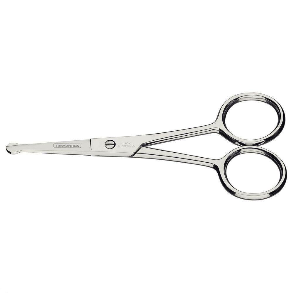 Tesoura De Pelos E Unha Para Bebês Tramontina Em Aço Inox 4” Tramontina