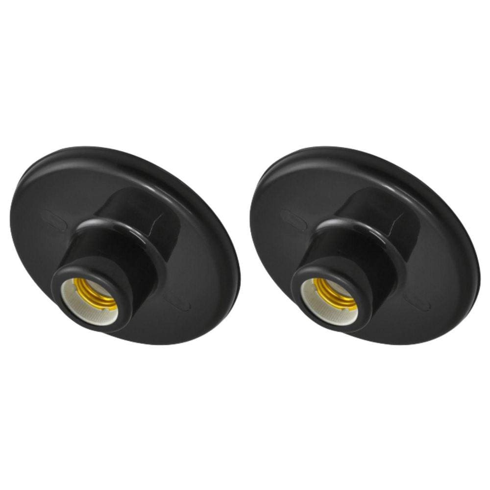Kit 2 Plafons Led E27 G-Light Preto 100w