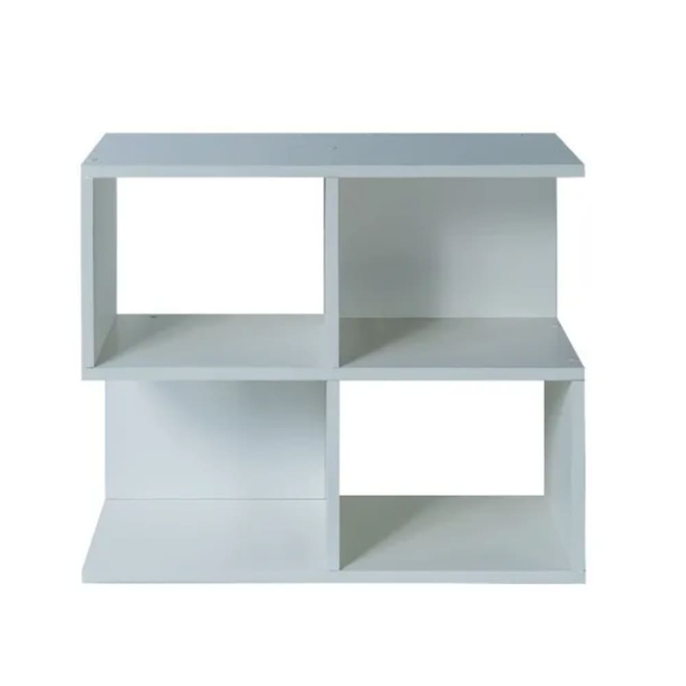 Nicho Aparador de Sofa Porta Revistas Fotos Em Mdf Branco