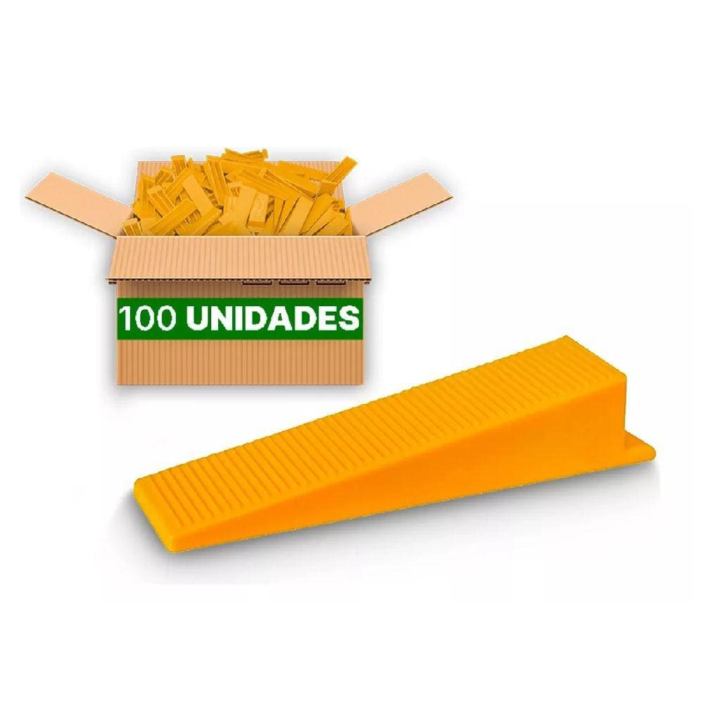 Kit Cunha Titanium P/ Nivelamento De Piso Porcelanato 100Pcs