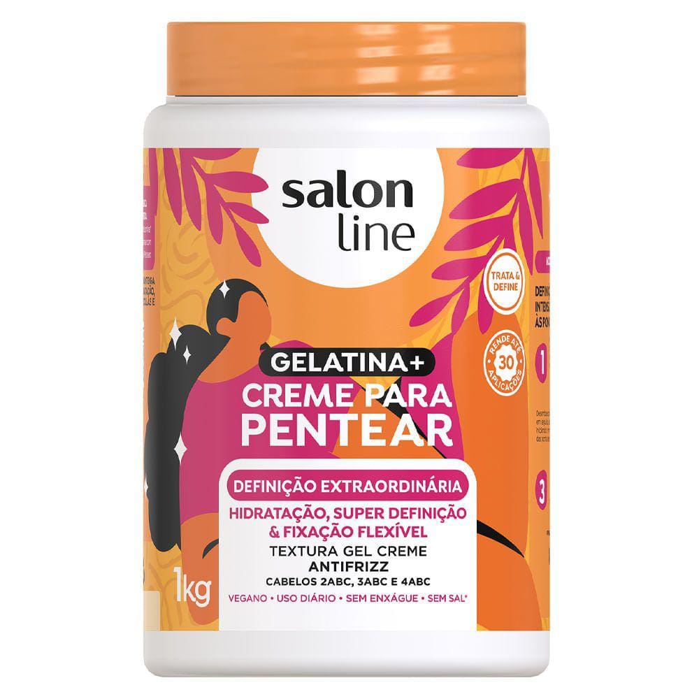 Creme De Pentear Gelatina Salon Line Definição Extraordinária 1Kg