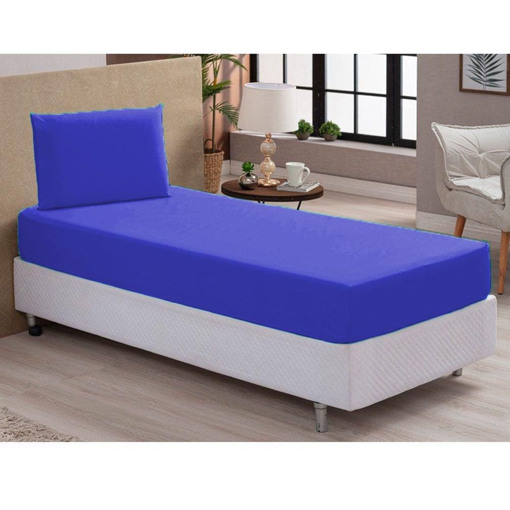 Jogo de Lençol 2 peças Solteiro cama Microfibra Elástico 30cm