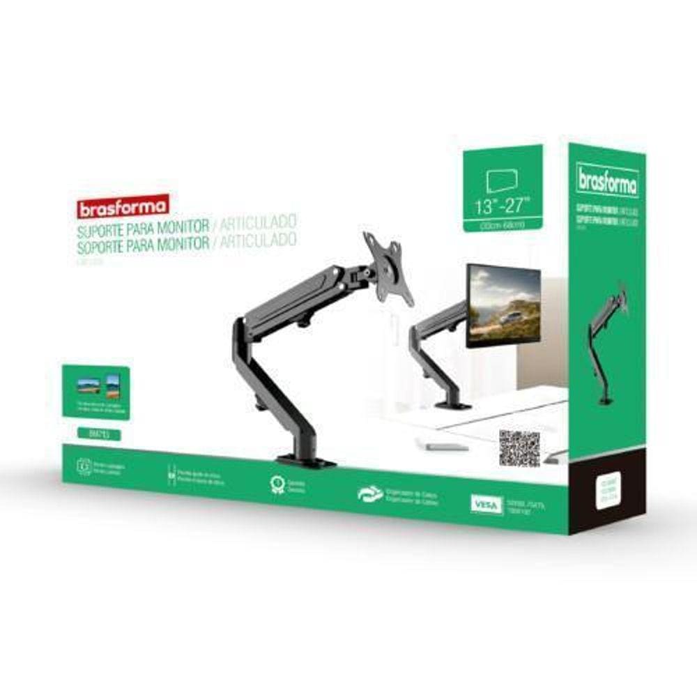 Suporte Articulado Para Monitor De Led E Lcd 13A 27 - Bm713