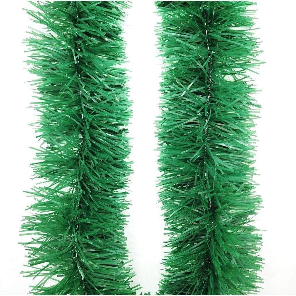 Festão De Natal Verde Opaco 9cm Jogo 10 Metros