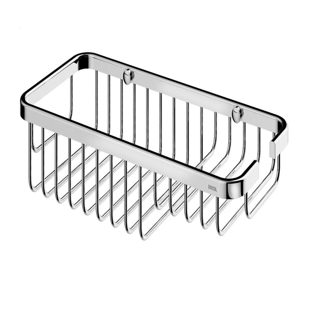 Prateleira integrada shampoo e sabonete acessórios Hotel Docol Cromado