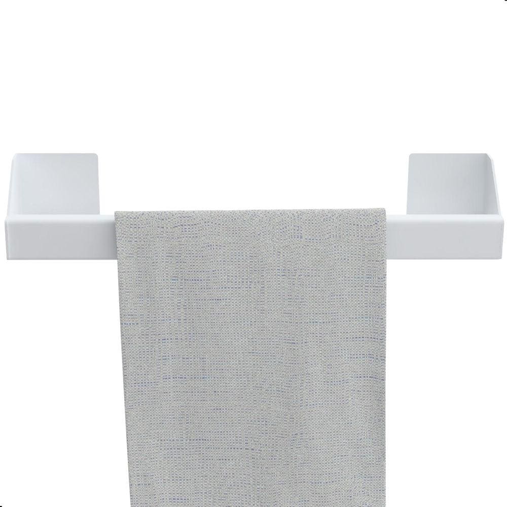 Porta Toalha De Rosto Com Adesivo Branco F.DF