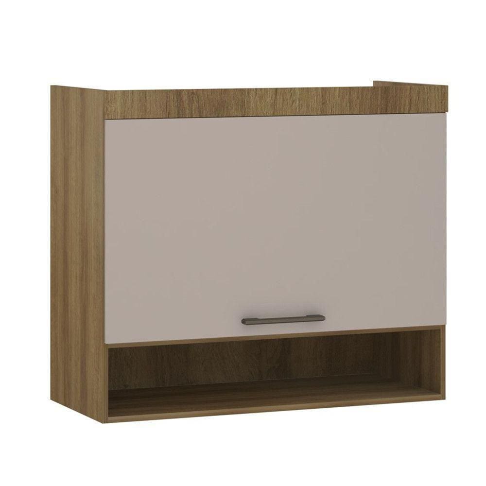 Modulo Guarda Roupa Eucamoveis Paris 1porta Basculante Avela/cinammon