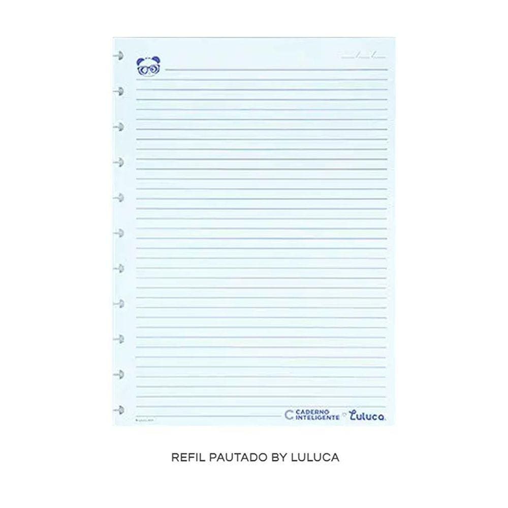 Refil Pautado Luluca Médio 50fls - Caderno Inteligente