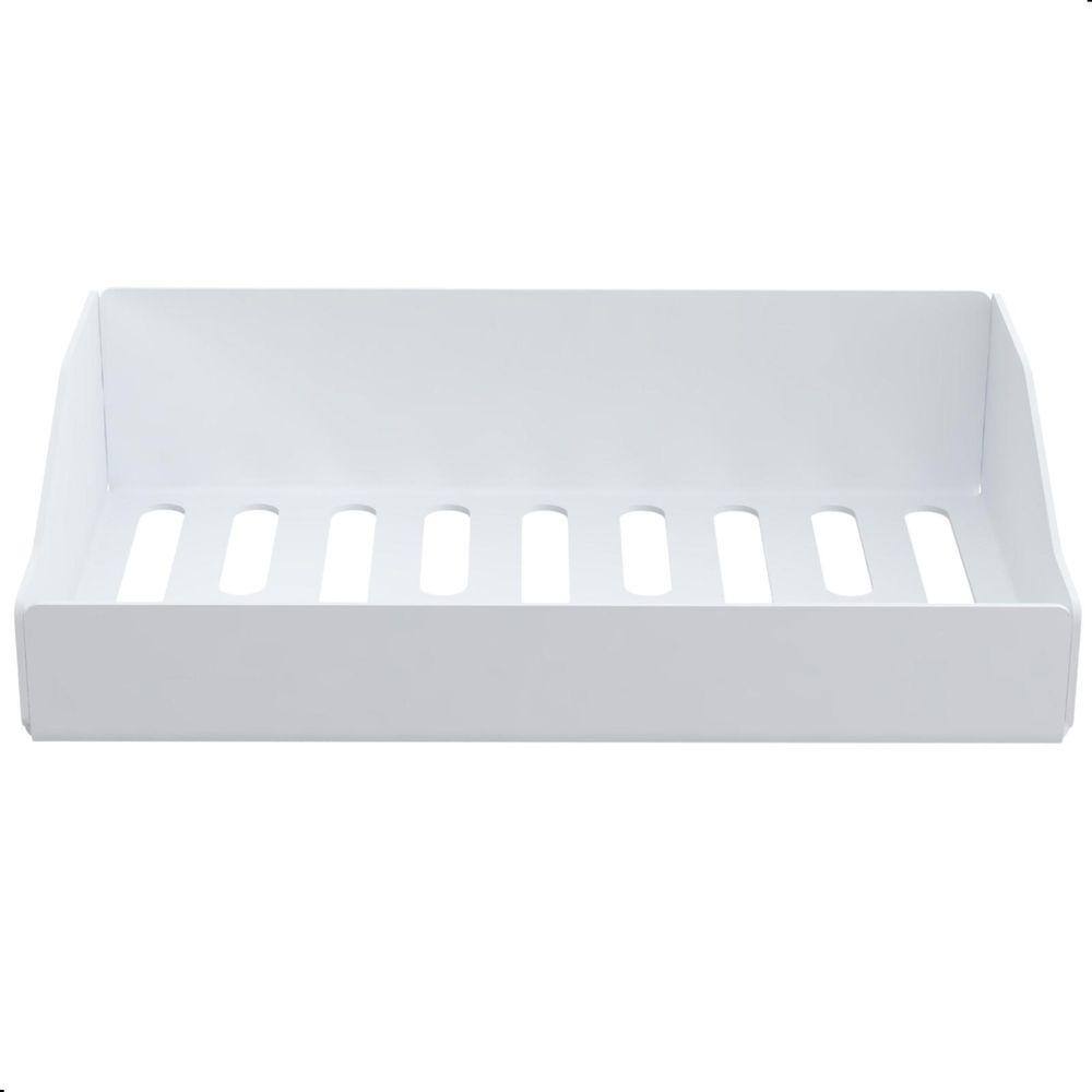 Porta Sabonete De Parede Banheiro Com Adesivo Branco F.DF