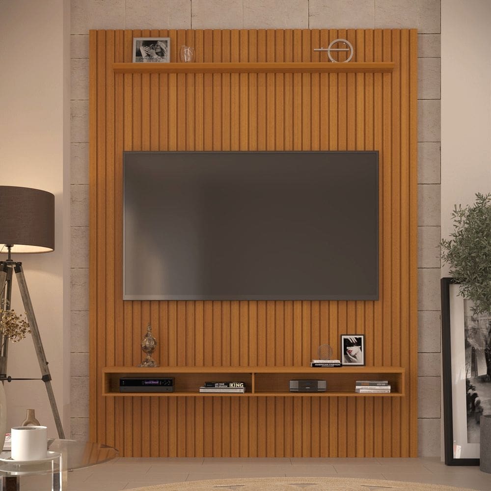 Painel Ripado para TV Até 75 Polegadas Intense com Nicho 184cm
