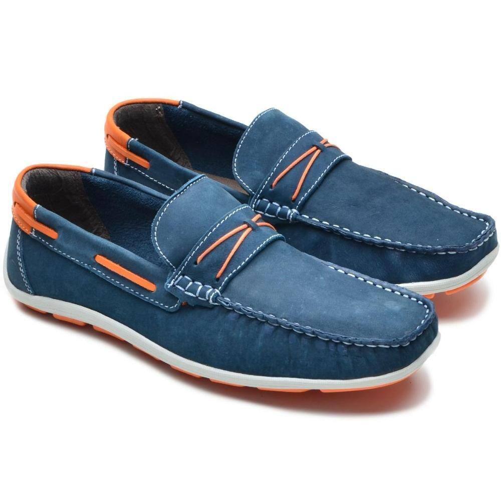 Mocassim Masculino Couro Confortável Calce Fácil Casual