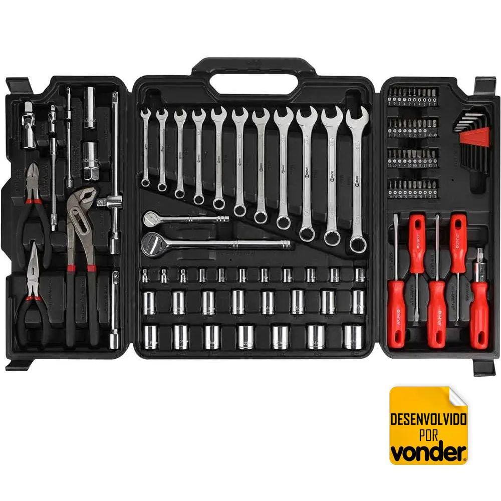 Jogo Ferramentas Com 110 Peças Maleta 954 By Vonder