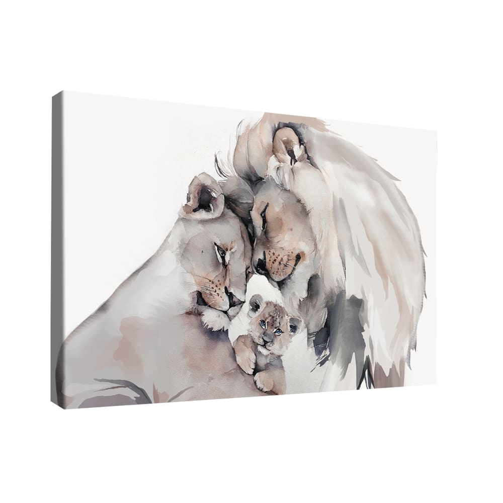 Quadro Watercolor Family -- BR ARTES