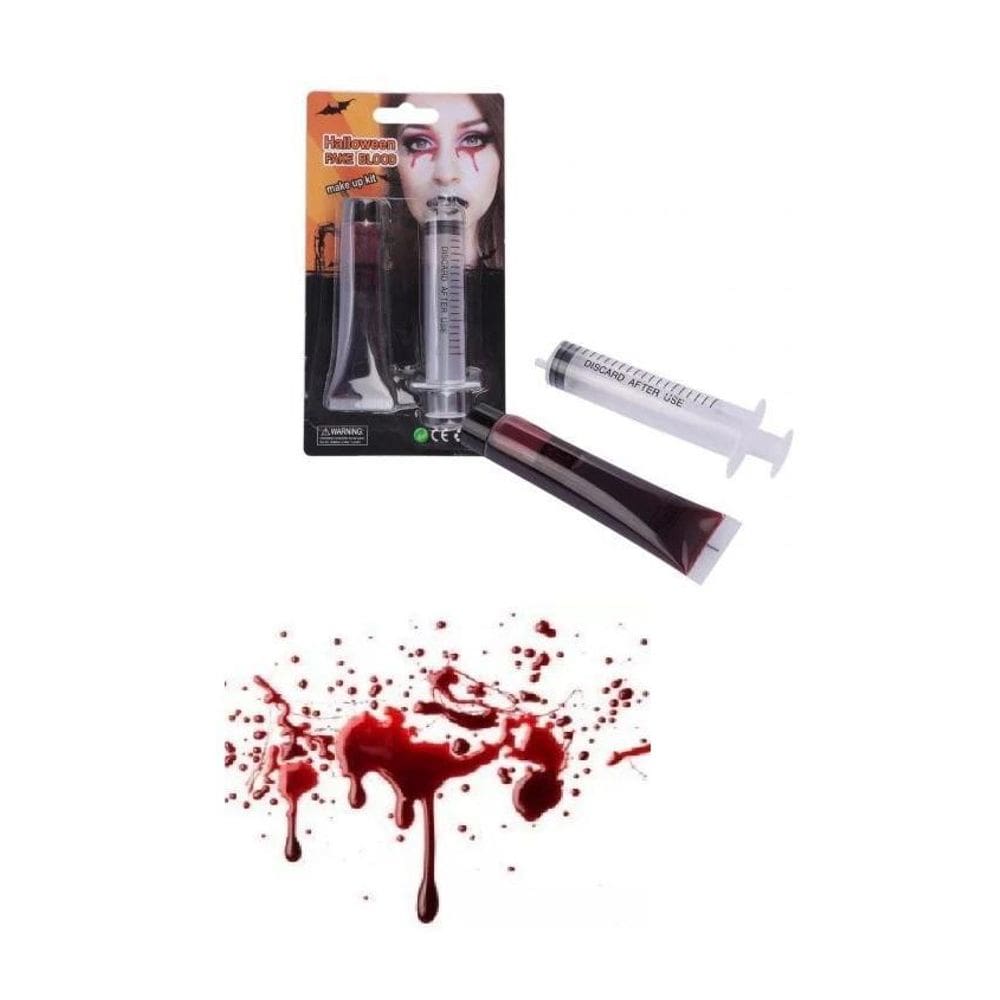 Sangue Falso c/ Seringa 28ml - Festas de Halloween