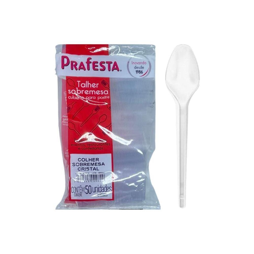 Colher Sobremesa Descartável 12.5cm - 200 Uni.