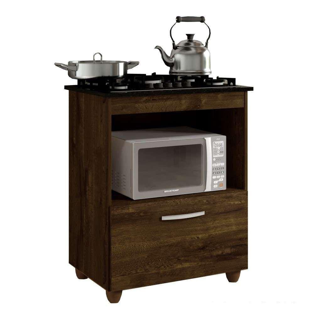 Balcão Cooktop Salvia 4 Bocas Kaiki Móveis