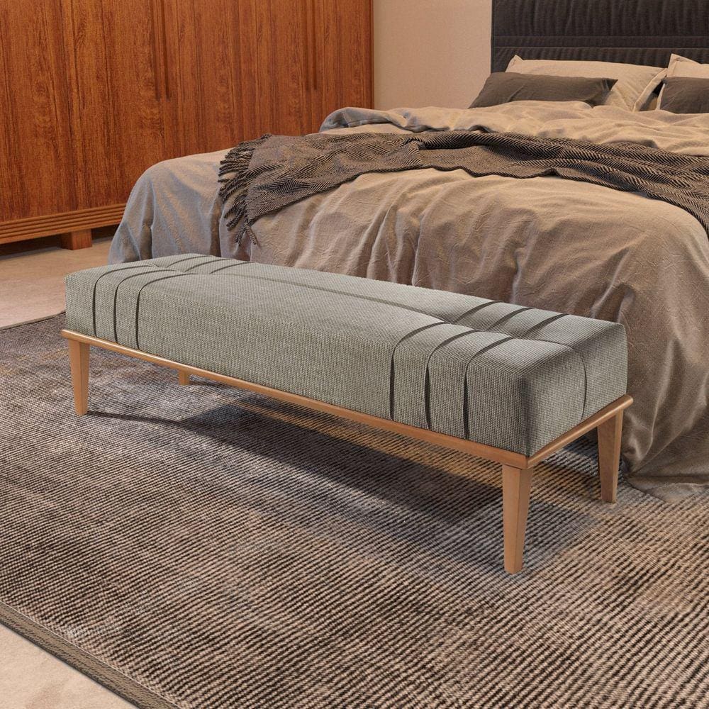 Recamier em Linho 150cm Valentin Cinza