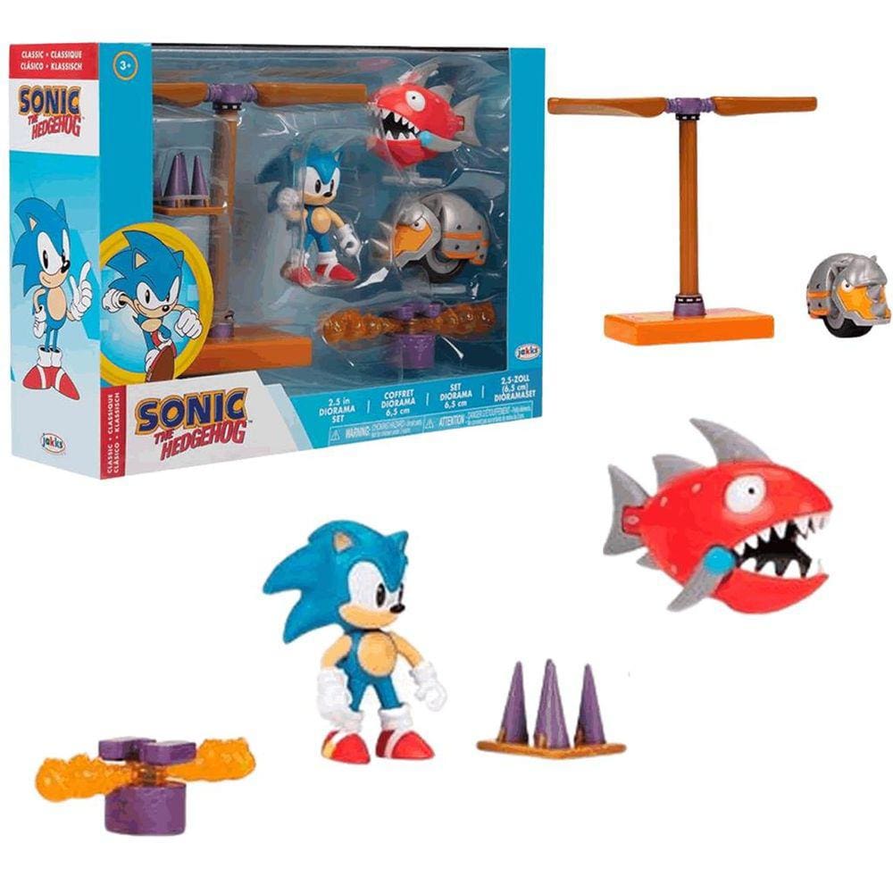 Boneco Sonic The Hedgehog Sonic Com Skate Acessório