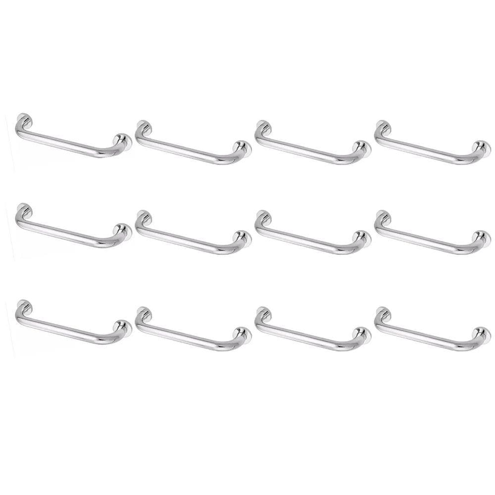 Alça De Apoio 30cm Barra Kit 12 Uni Inox Acessibilidade Idoso Gestante Gravida Anti Queda