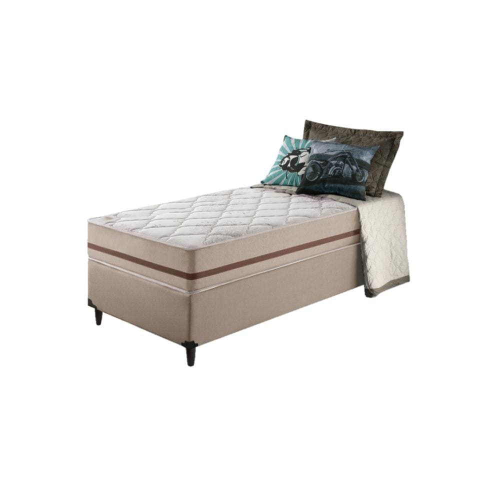 Cama Box + Colchão Solteiro King Classic Molas 96X203x61cm