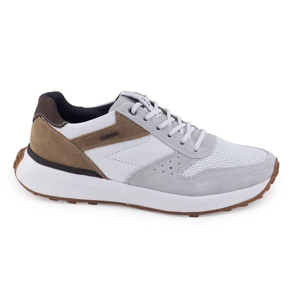 Tênis Masculino Pegada 110701 Couro cadarço elástic Amortech