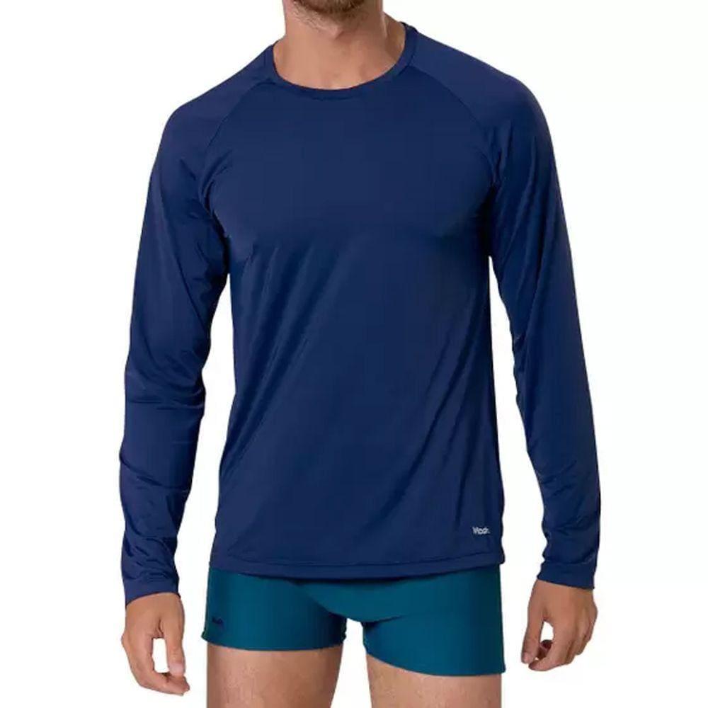 Camiseta Manga Longa Proteção Uv50+ Beachwear Mash 309.01 Marinho
