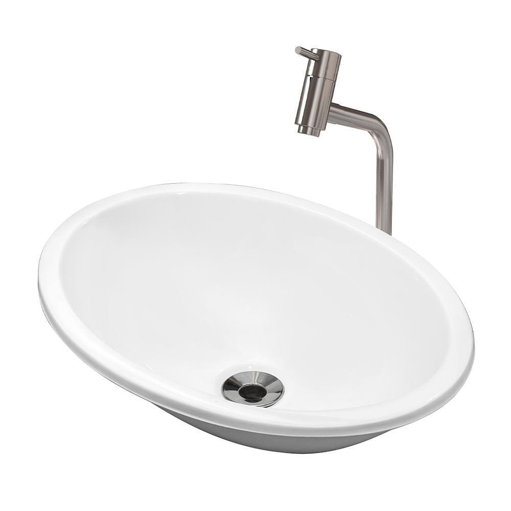 Cuba Pia Banheiro Sophia Torneira DL08 Valvula ABS Branco