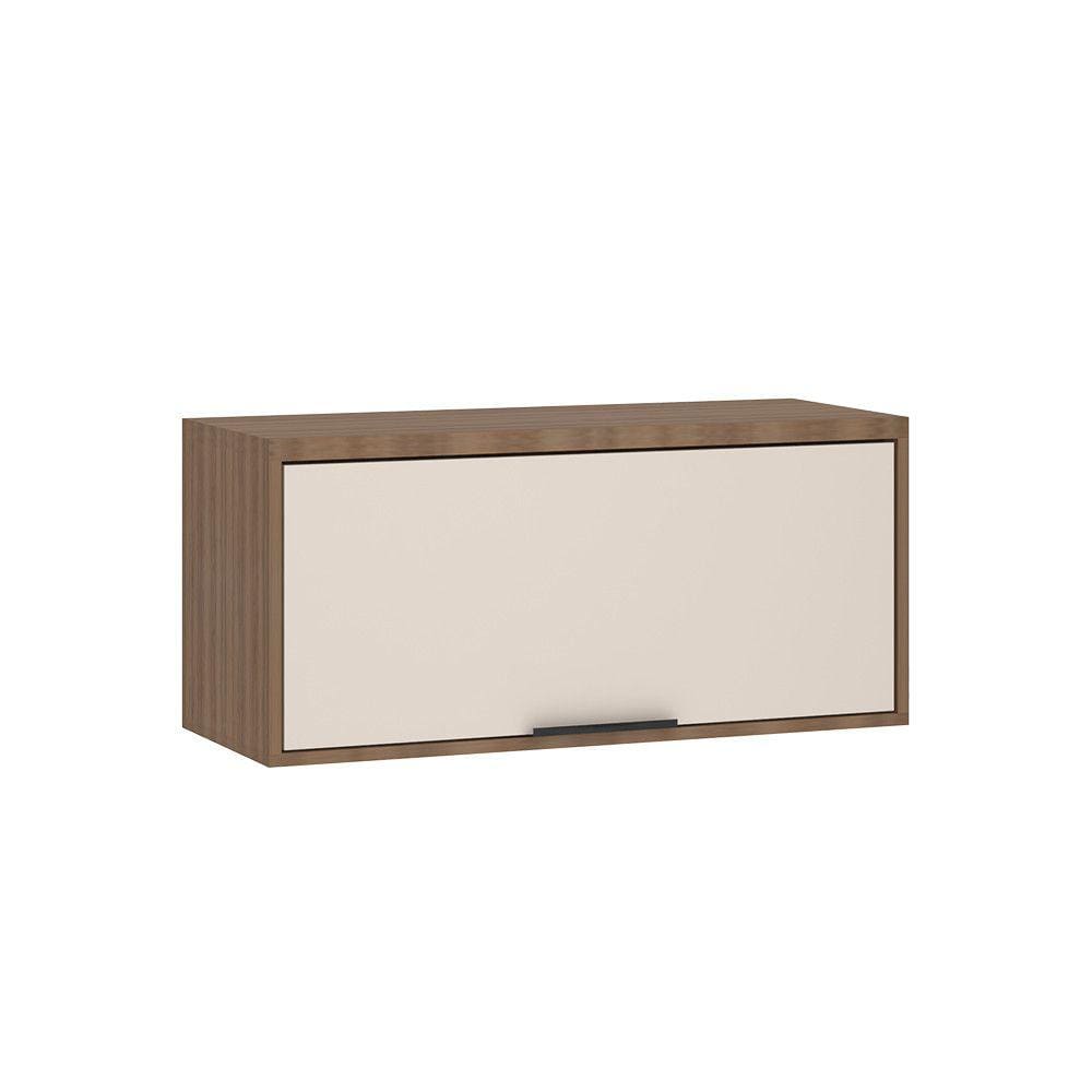 Armário Aéreo de Cozinha 80cm 1 Porta Basculante Aspen Luciane Móveis