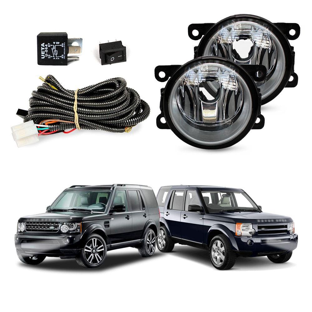 Kit Farol de Milha para Discovery 3 2006 a 2009 Discovery 4 2010 a 2014 Auxiliar Neblina
