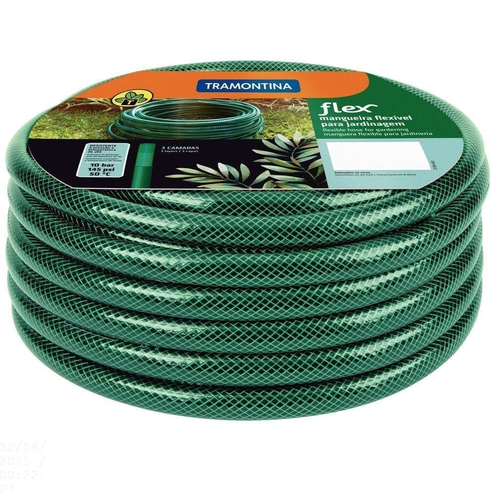 Mangueira Flex Tramontina Verde Em Pvc 3 Camadas 25 M Tramontina